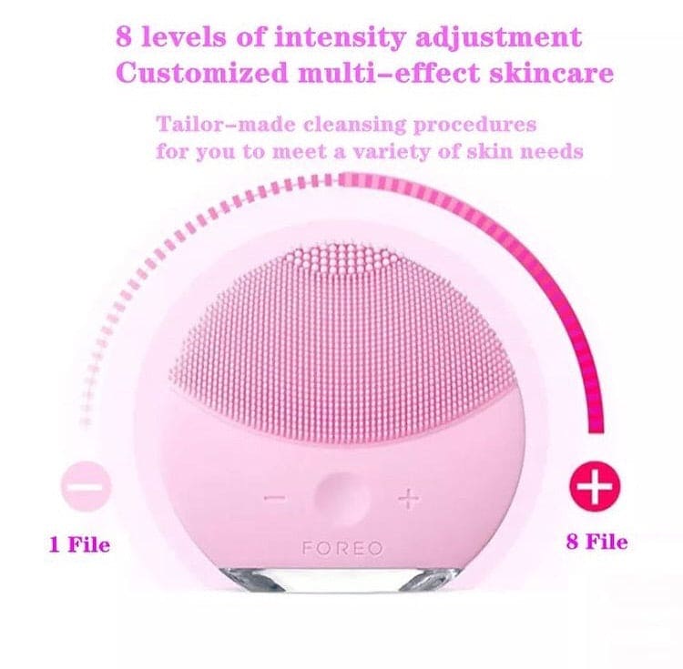 Vibrating Electric Facial Cleansing Brush, Rechargeable Sonic Facial Cleansing Brush, Massager For Deep Cleansing, Silicon Facial Massager Vibrating Electric Facial Cleansing Brush, Rechargeable Sonic Facial Cleansing Brush, Massager For Deep Cleansing, Silicon Facial Massager